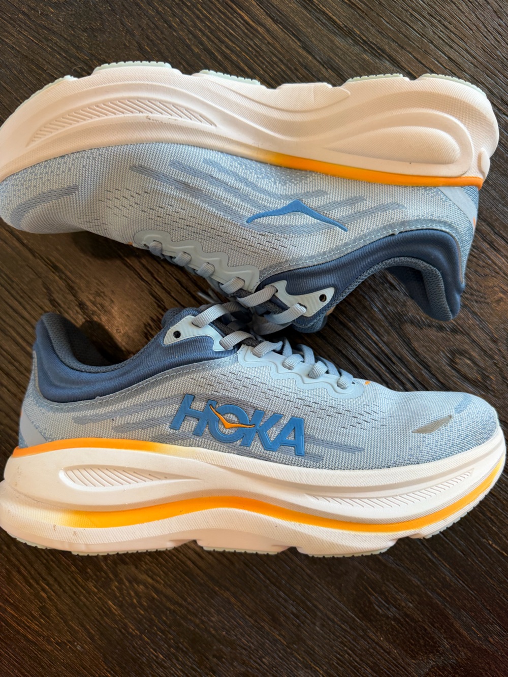 Hoka One One Bondi 9 Drizzle/Downpour Mens Running Shoes sz 8.5